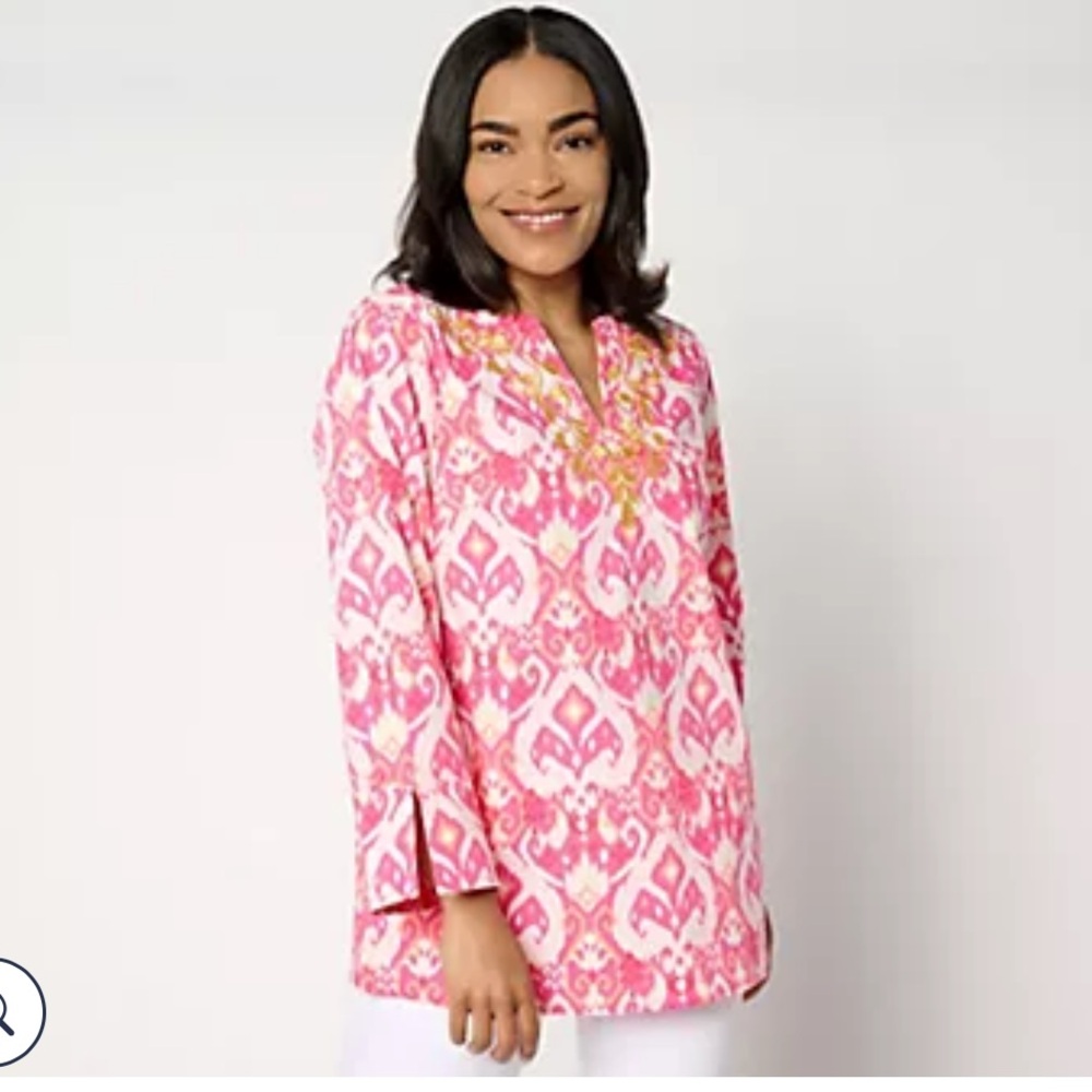 Bellesima By Kim Gravel Ibiza Ikat Boutique Soutache Tunic